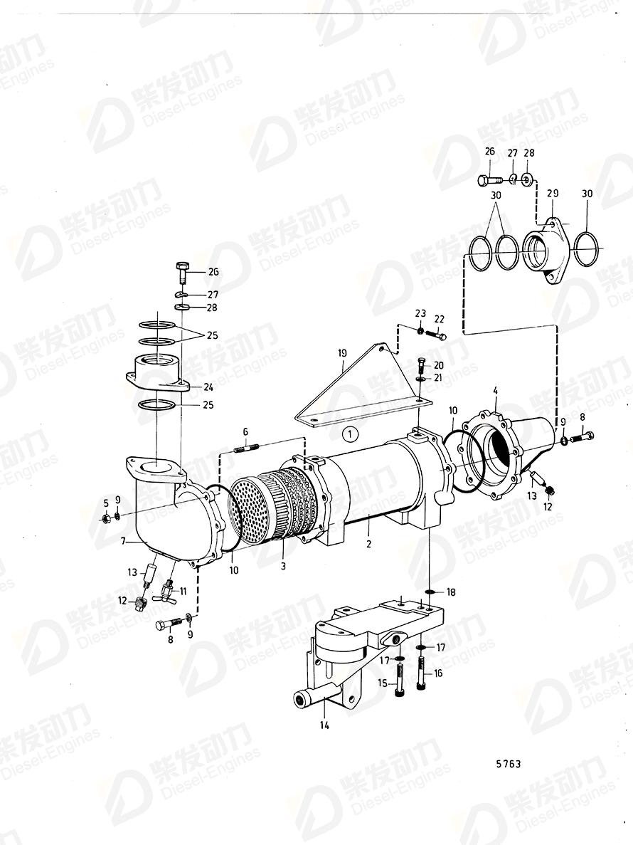 volvo penta Bracket 824187 Drawing volvo penta Bracket 824187 Drawing